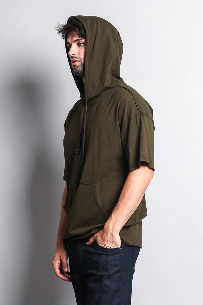 Men's Over Sized Hooded T-Shirt - Image 41