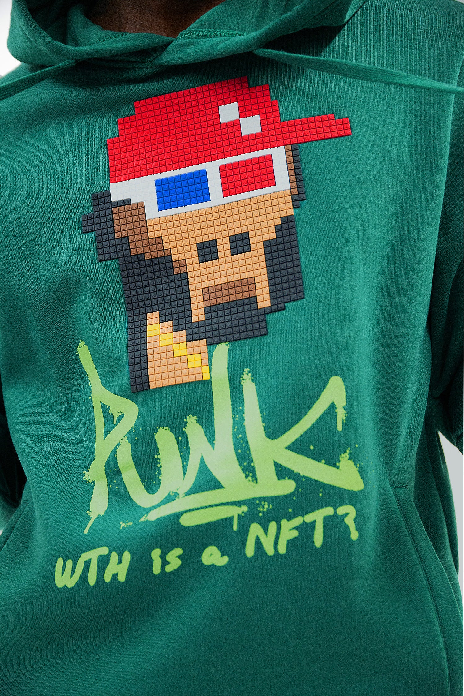 Punk 3D Lego Print Hoodie - Image 6
