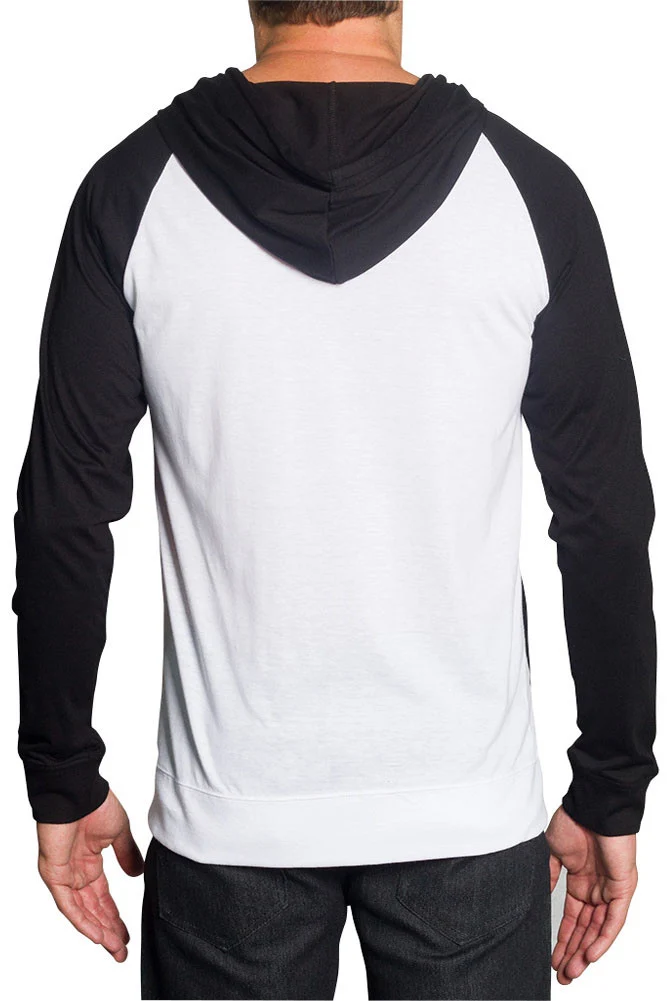 Men's Raglan Light Weight Zip Down Hoodie - Image 77