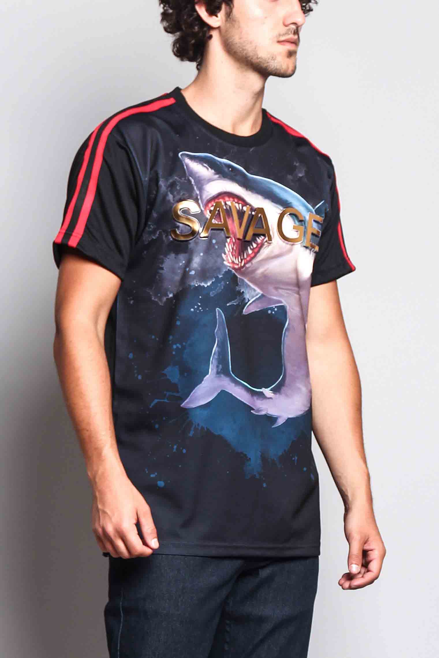 Men's Savage Shark T-Shirt - Image 6