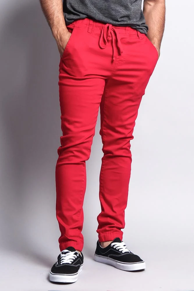 Men's Slant-Pocket Skinny Joggers - Image 29