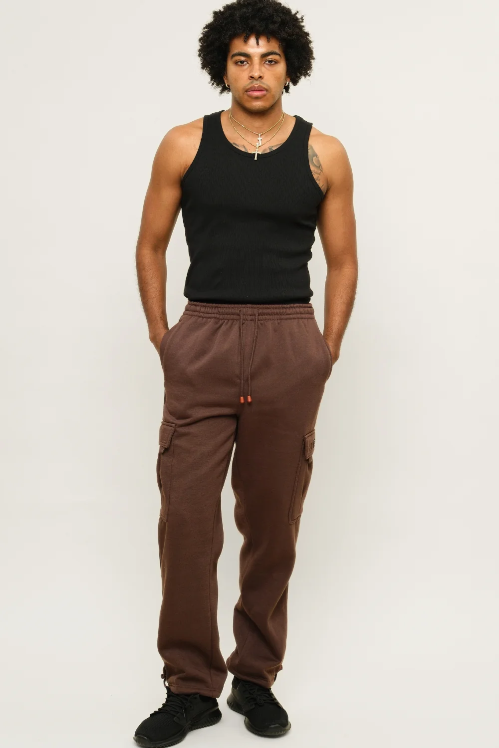 Fleece Heavyweight Cargo Sweat Pants - Image 11