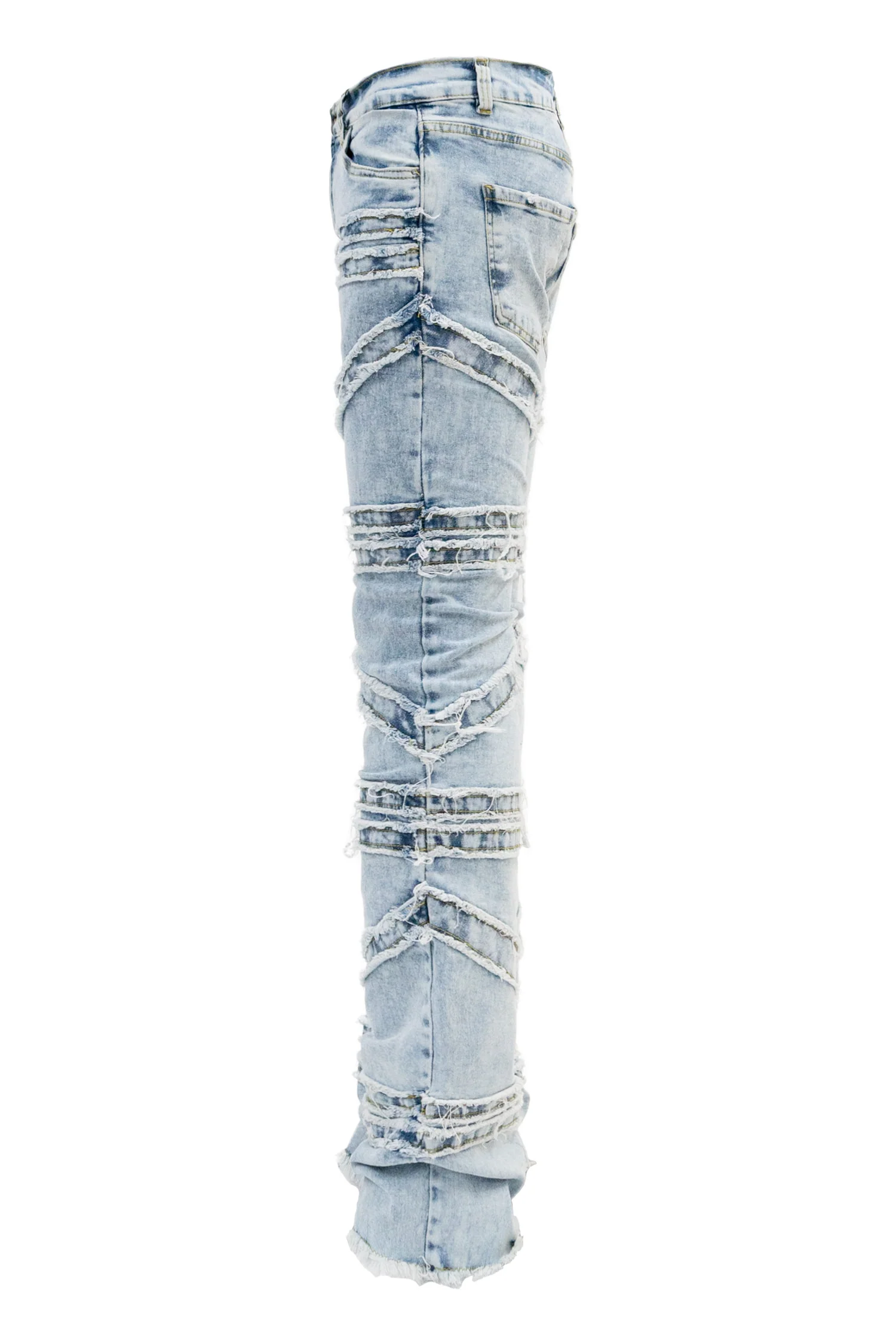 Men's Stacked Crossover Denim Jeans - Image 3