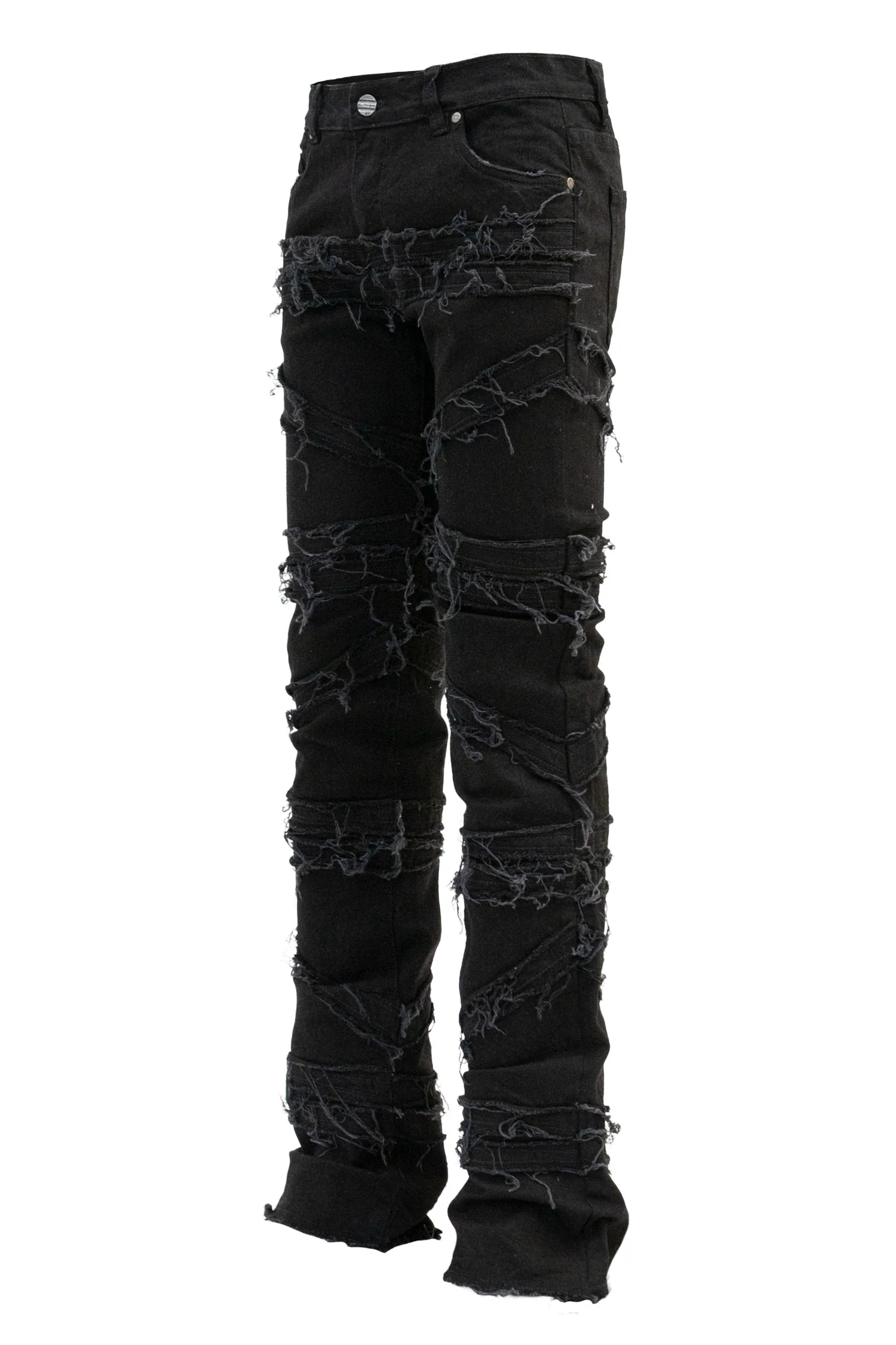 Men's Stacked Crossover Denim Jeans - Image 7