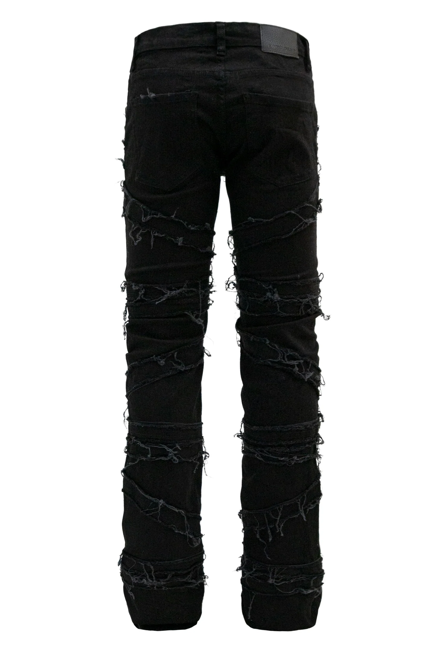 Men's Stacked Crossover Denim Jeans - Image 9