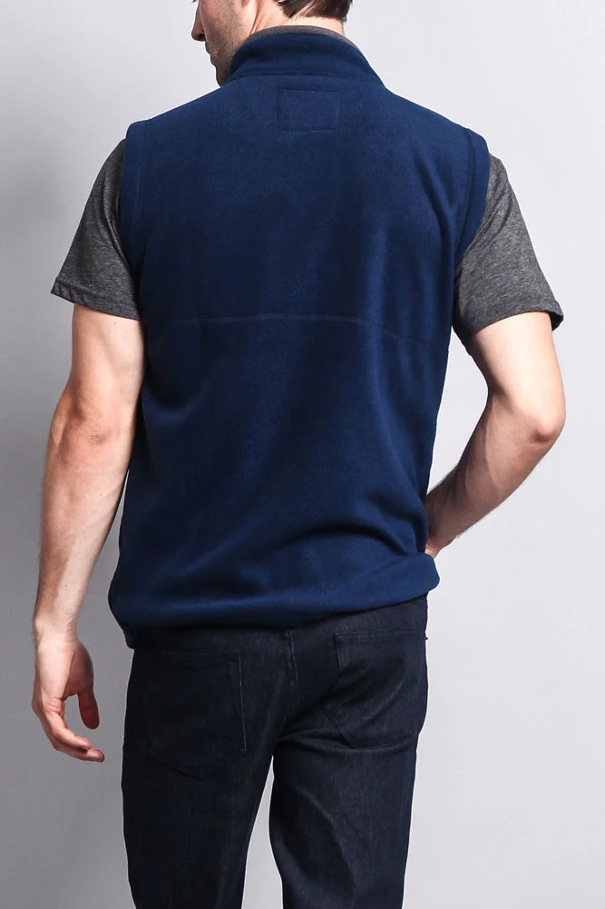 Men's Three Pocket Fleece Vest - Image 13