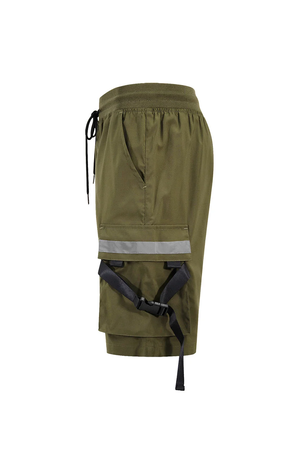 Men's Utility Tactical Reflective Tape Cargo Shorts - Image 3