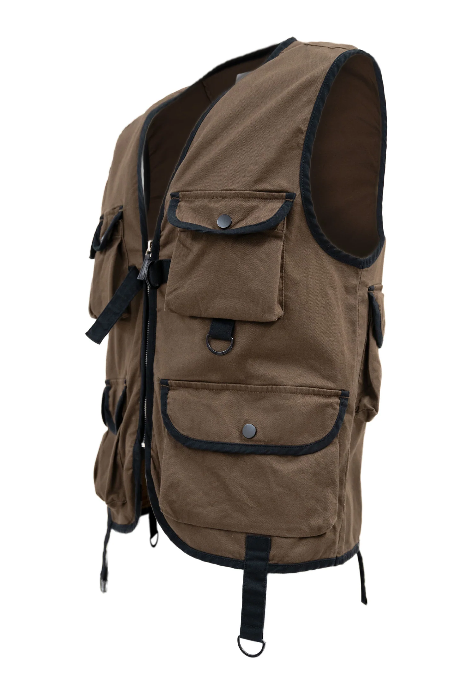 Men's Woven Multi Cargo Pocket Utility Vest - Image 8
