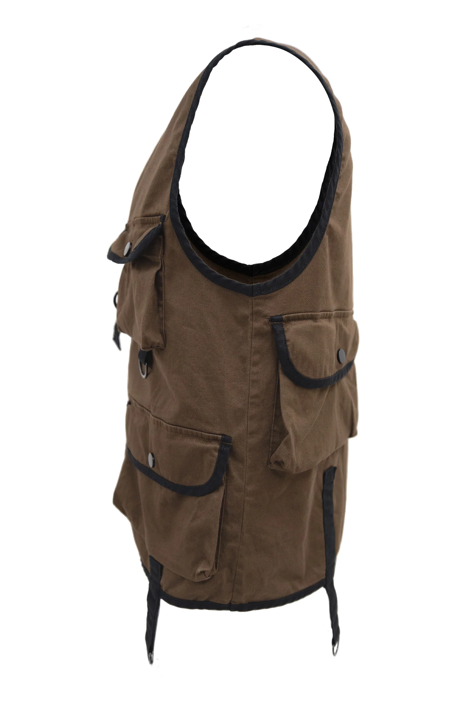 Men's Woven Multi Cargo Pocket Utility Vest - Image 9