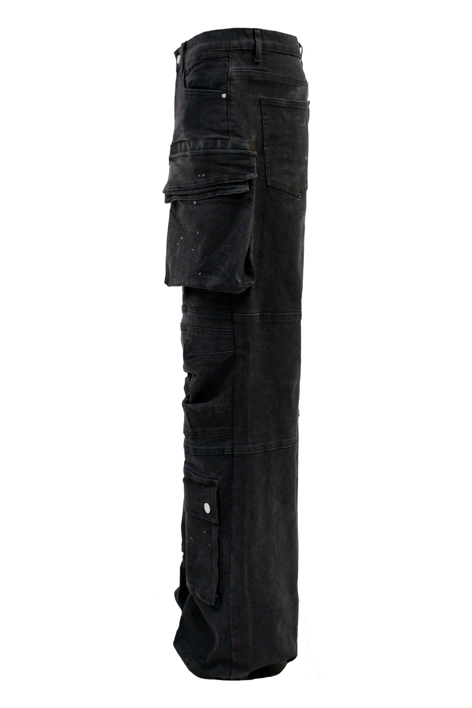 Men's Y2k Wide Fit Utility Baggy Denim Pants - Image 3