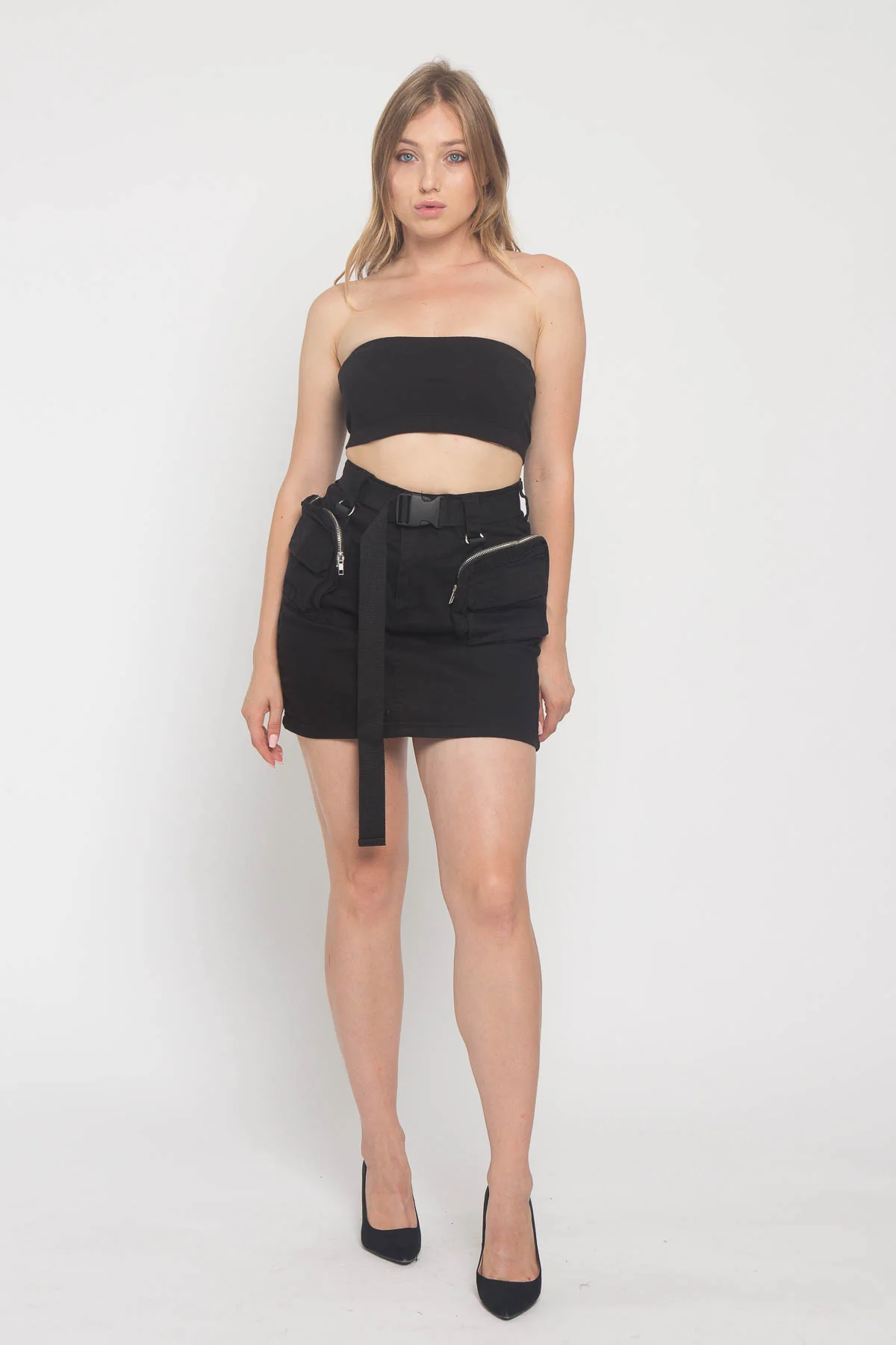 Military Style Utility Pocket Skirt - Image 6