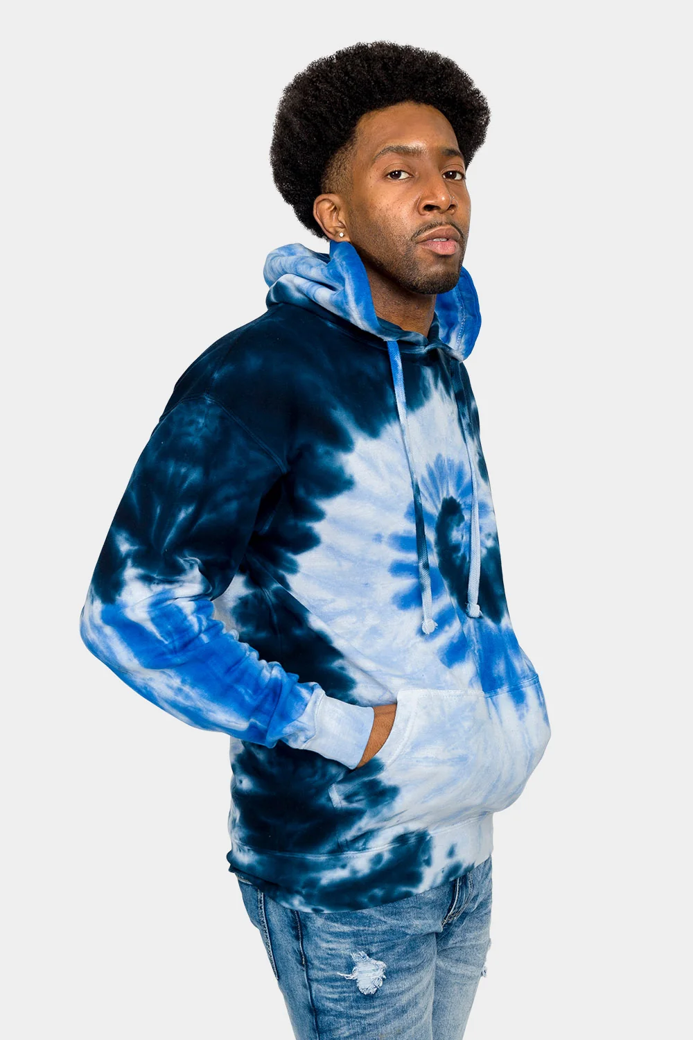 Mineral Wash Tie-Dye Pullover Hoodie - Image 4