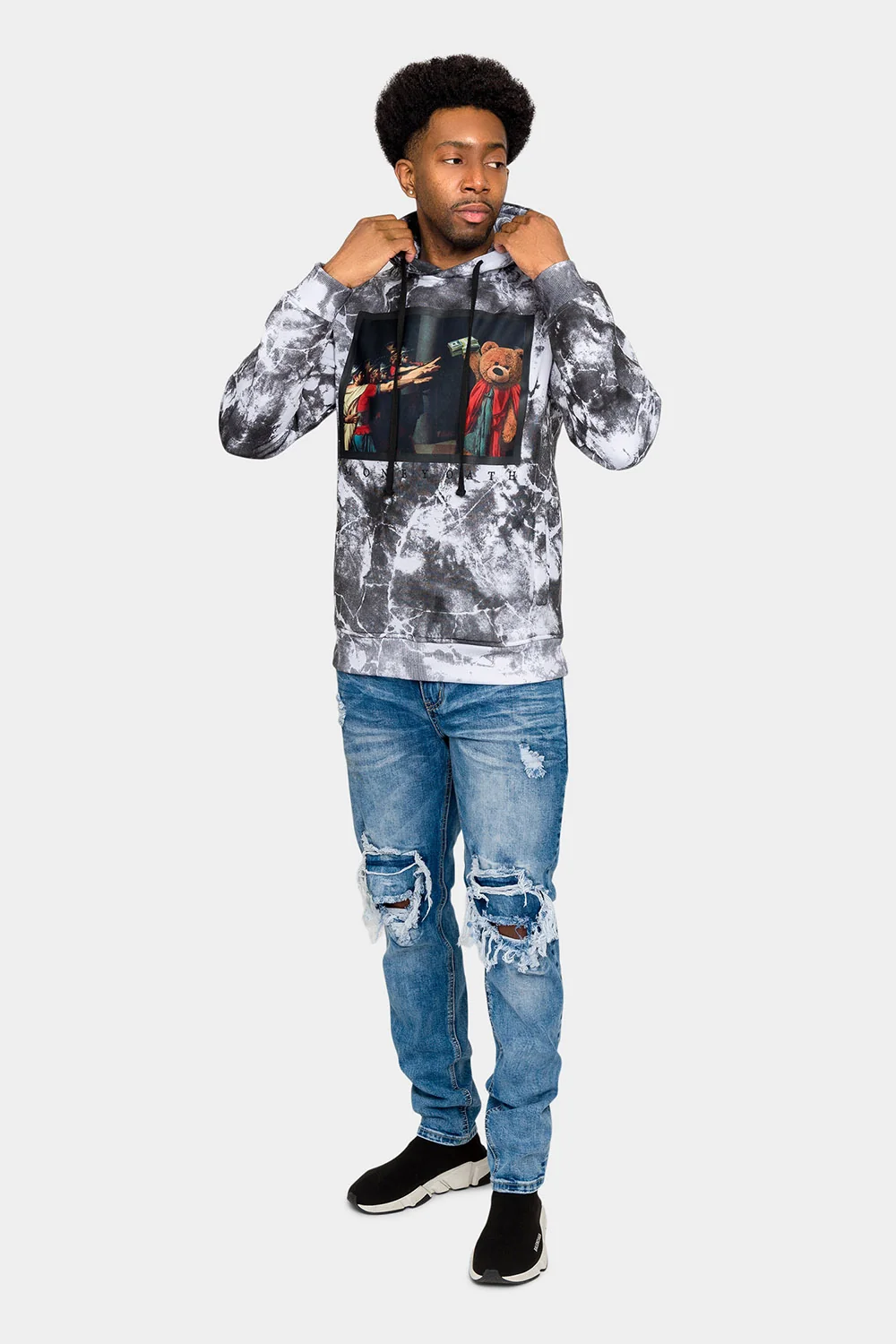 Money Oath Tie Dye Hoodie - Image 5