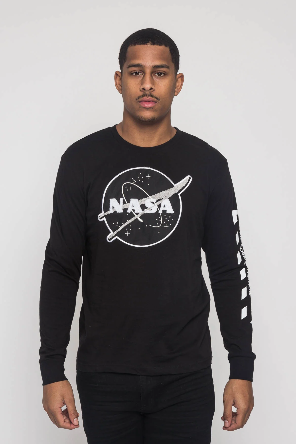 NASA Chenille Patch Long Sleeve T-Shirt - Image 6
