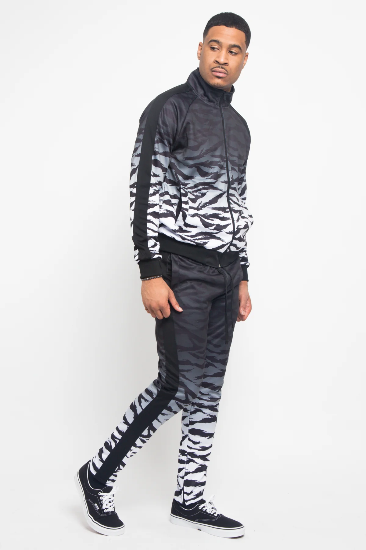 Ombre Gradient Tiger Stripe Tracksuit - Image 5
