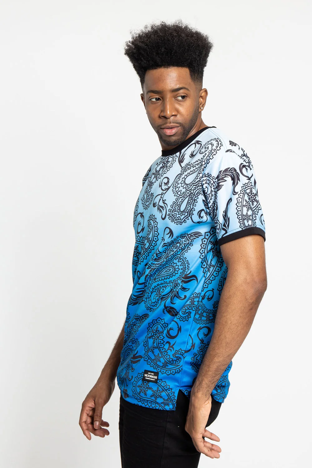 Paisley Gradient Ombre T-Shirt - Image 9
