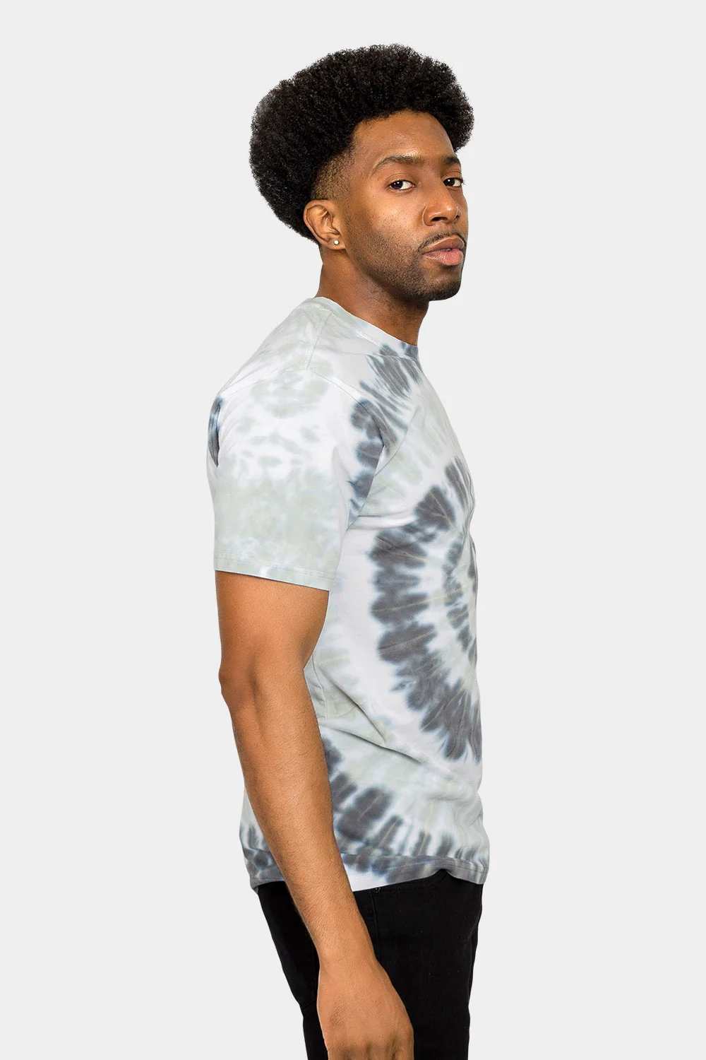 Pastel Spiral Tie Dye Cotton Shirt - Image 4
