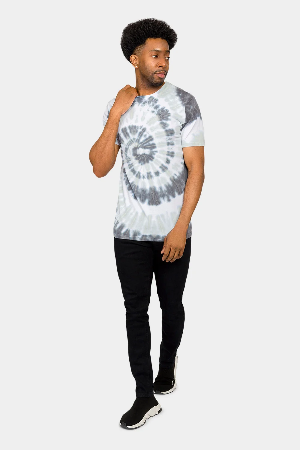 Pastel Spiral Tie Dye Cotton Shirt - Image 5