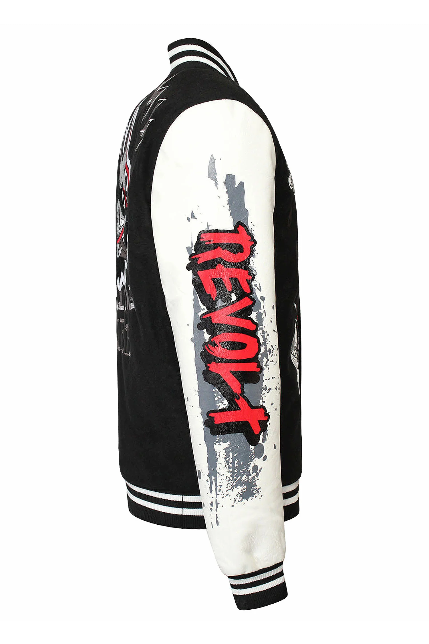 Patched Varsity Molton Jacket - Image 4