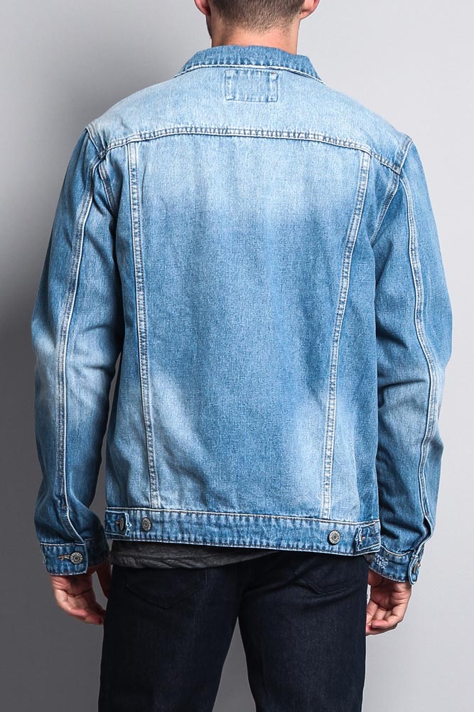 Premium Distressed Denim Jacket - Image 13