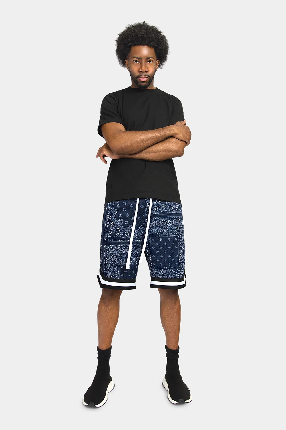 Pro Bandana Paisley Basketball Shorts - Image 6