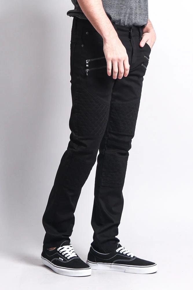 Quilted Biker Jeans - Image 5