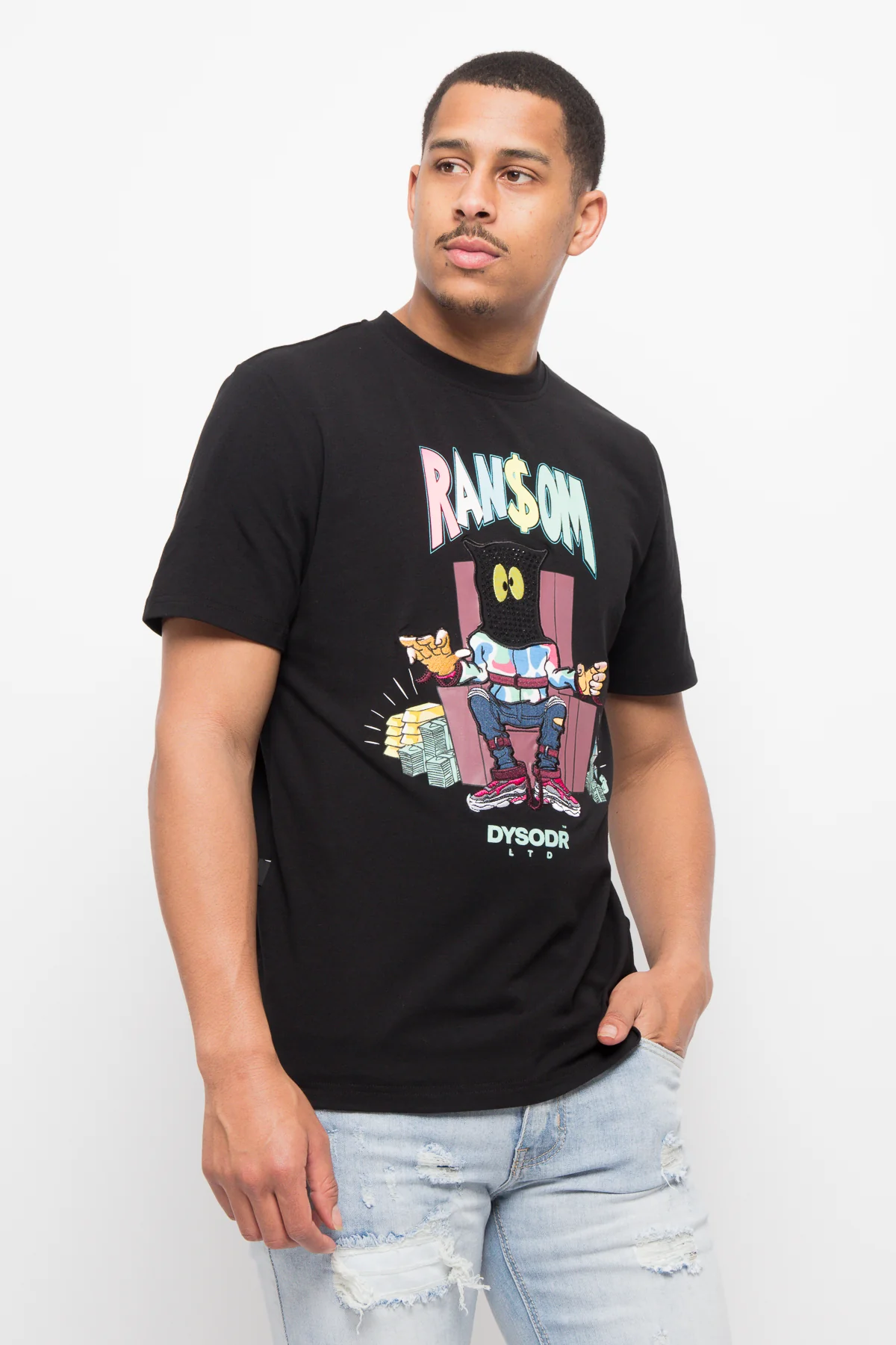 Ransom Bedazzled Crystal T-Shirt - Image 4