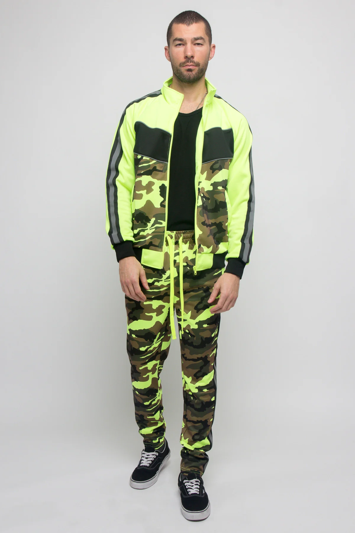Reflecting Neon Camo Tracksuit - Image 4