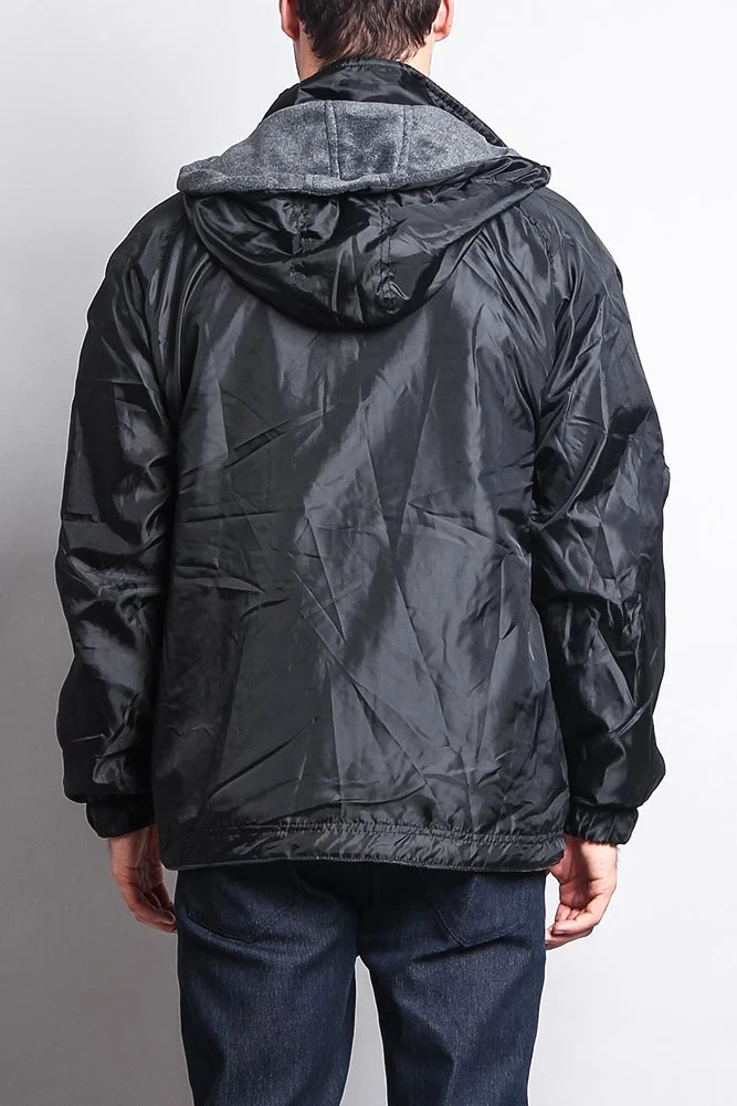 Reversible Windbreaker Hooded Jacket - Image 4