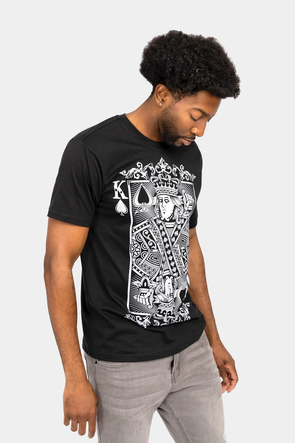 Rhinestone Studded King of Hearts T-Shirt - Image 4