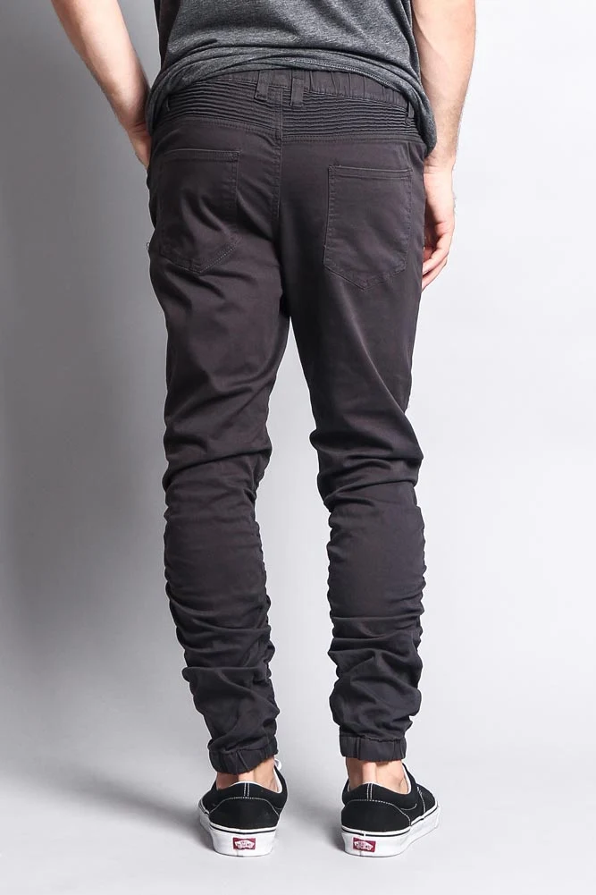 Scrunch Stacked Biker Twill Jogger Pants - Image 63