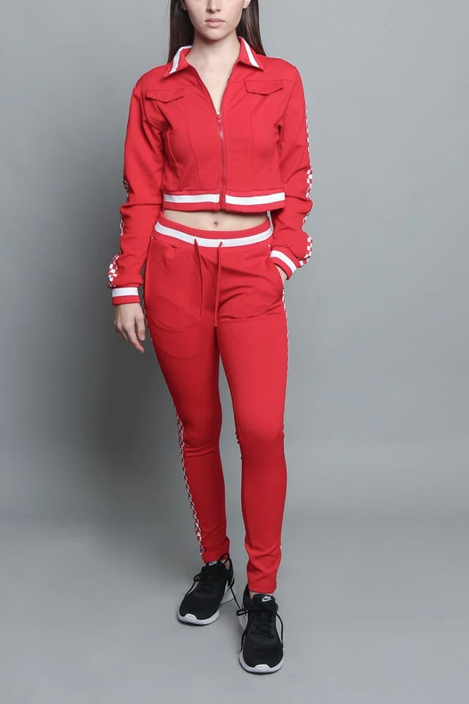 Side Checkered Tracksuit - Image 15