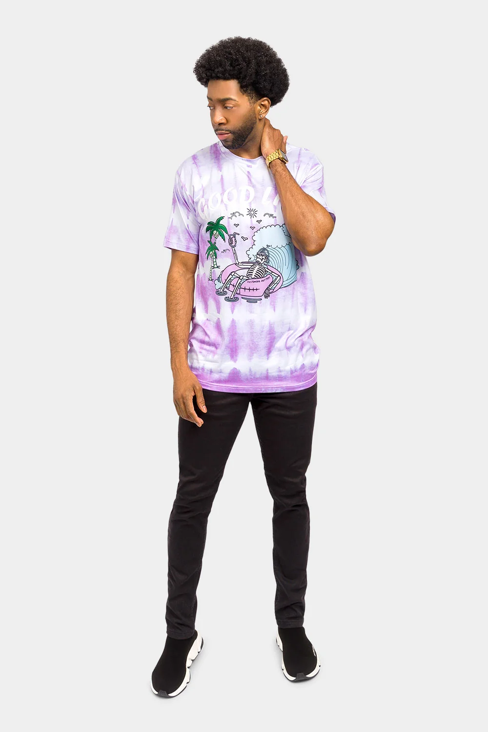 Skeleton Party Tie Dye T-Shirt - Image 15