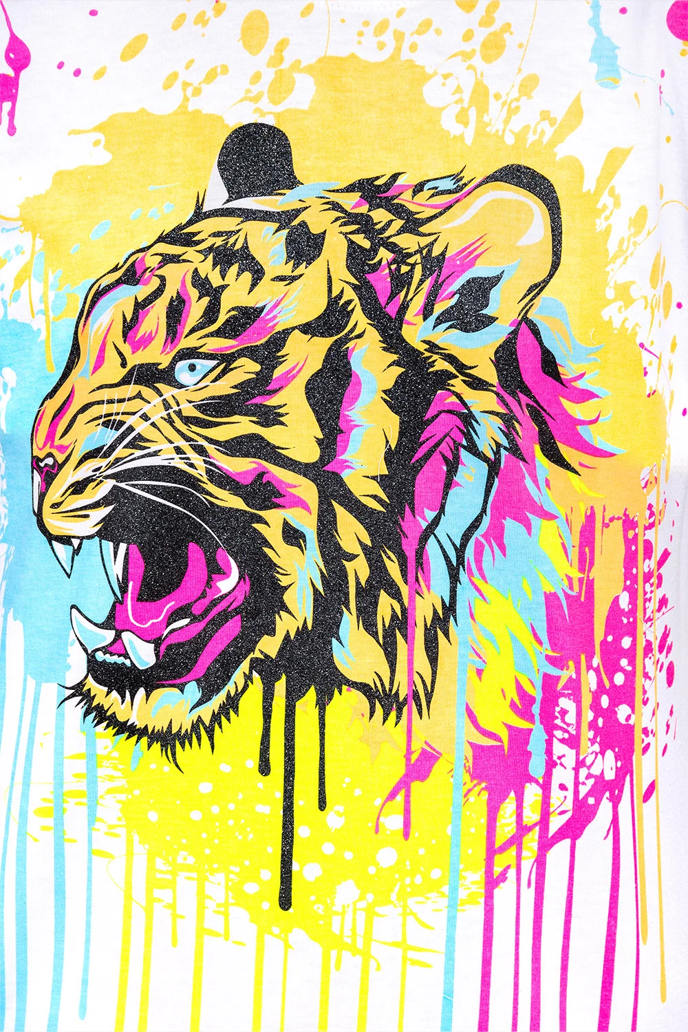 Sparkle Splashed Tiger T-Shirt - Image 12