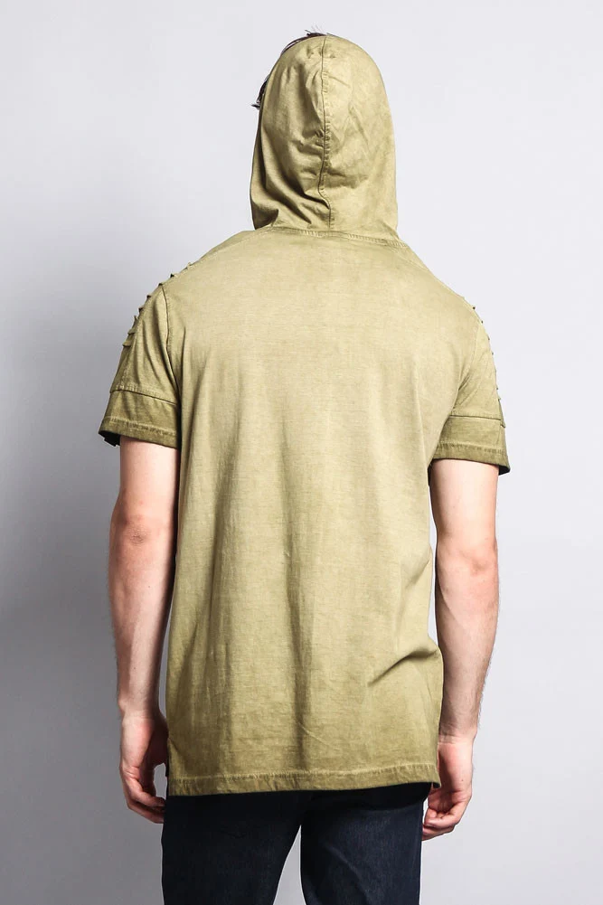 Surface Dyed Hooded T-Shirt - Image 21