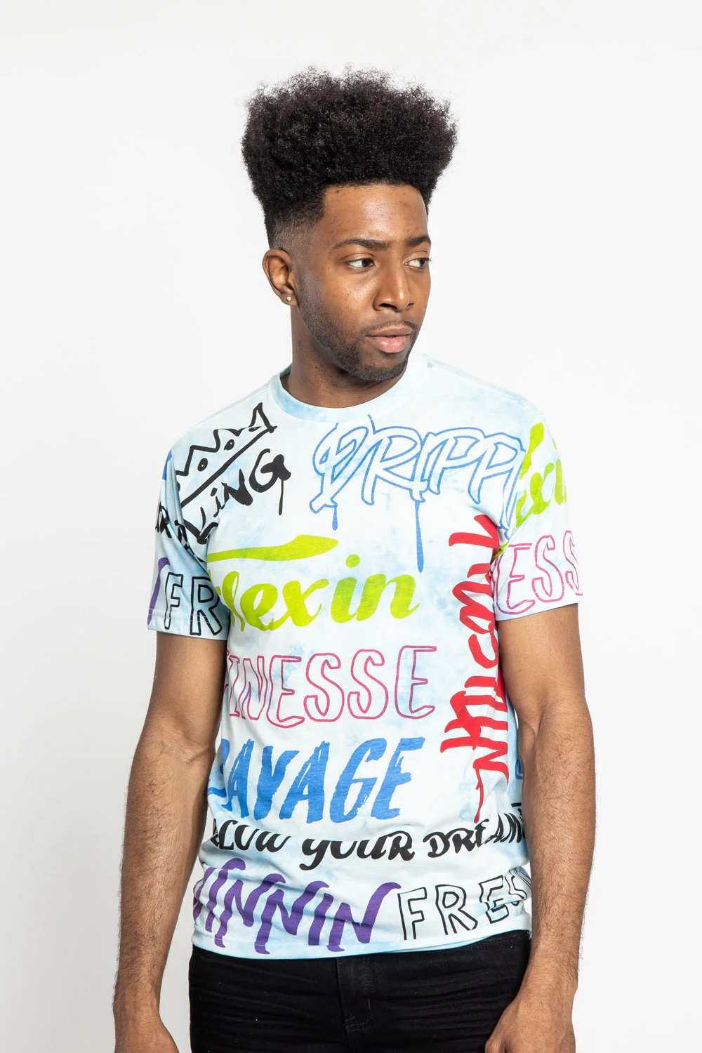 Tie Dye Graffiti T-Shirt