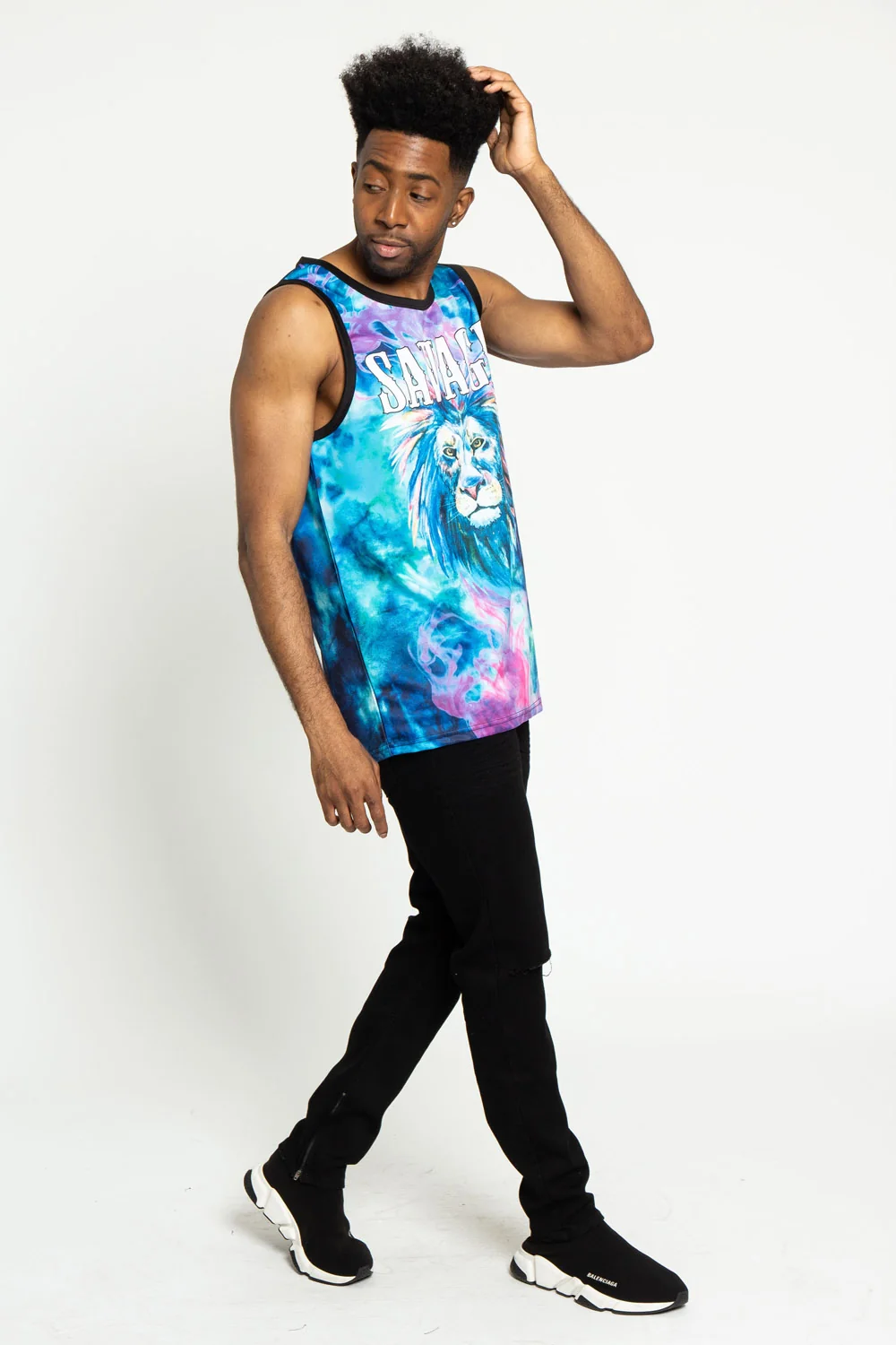 Tie Dye Savage Tank Top - Image 5