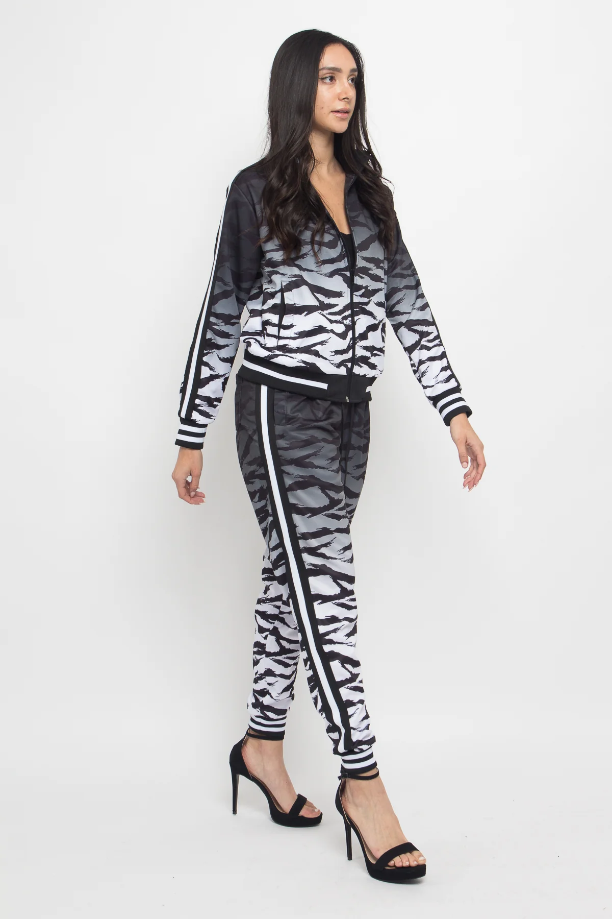 Ombre Gradient Tiger Stripe Tracksuit - Image 6