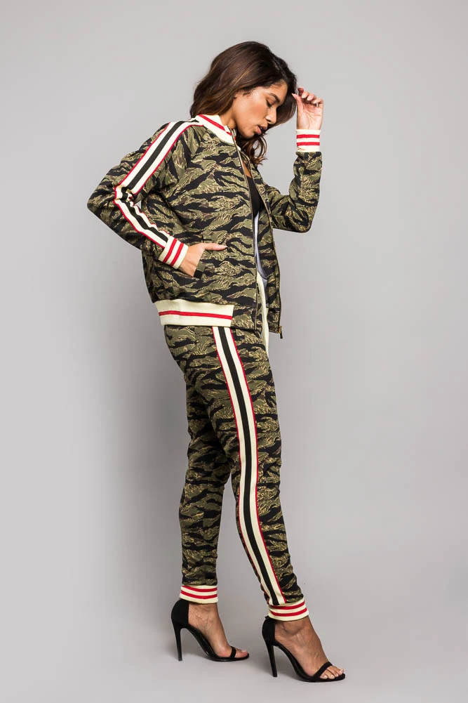 Tiger Print Track Suit Set - Image 4