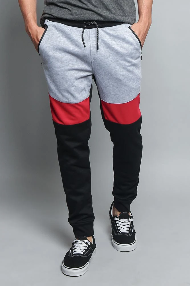 Tri Color Blocked Sweat Pants - Image 6