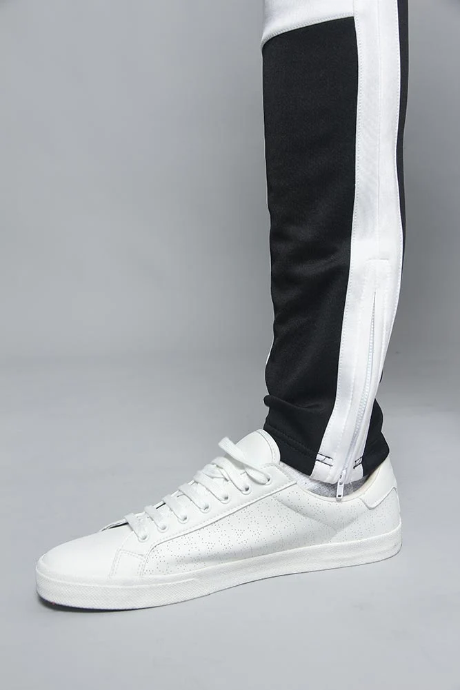Tri Colored Color Blocked Track Pants - Image 6