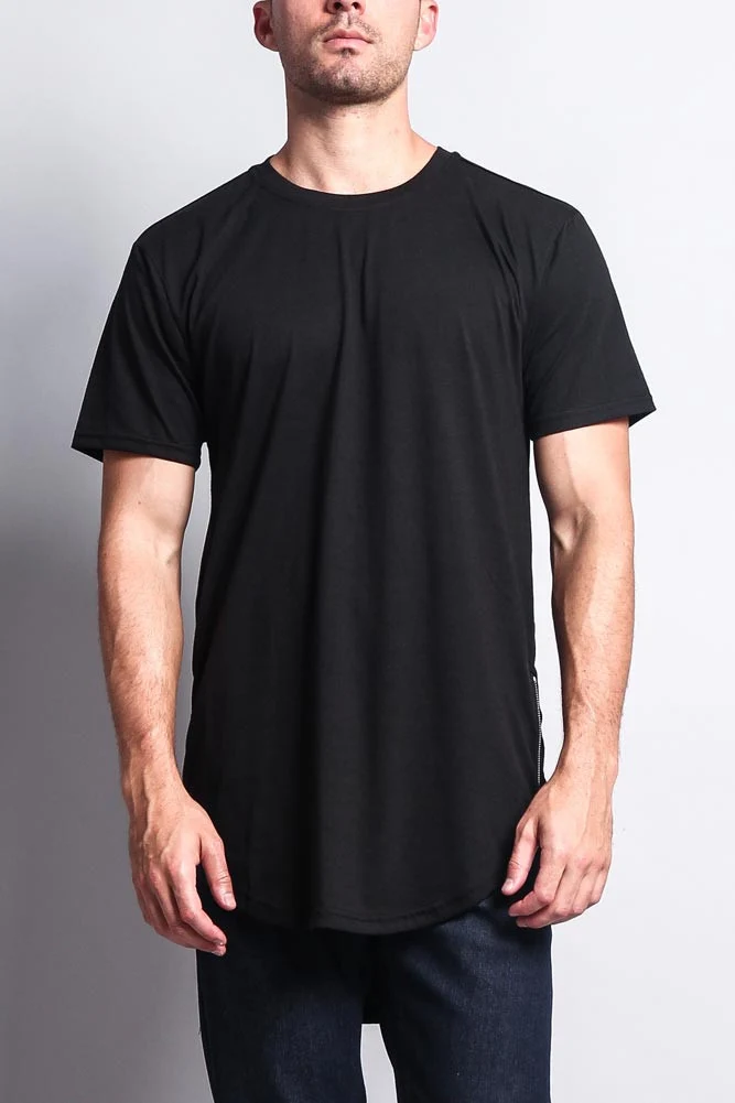 Triple Stacked Plus Long Length Curved Hem T-Shirt - Image 2