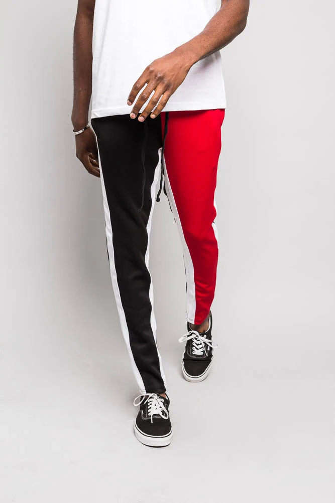 Two Tone Color Blocked Track Pants - Image 15