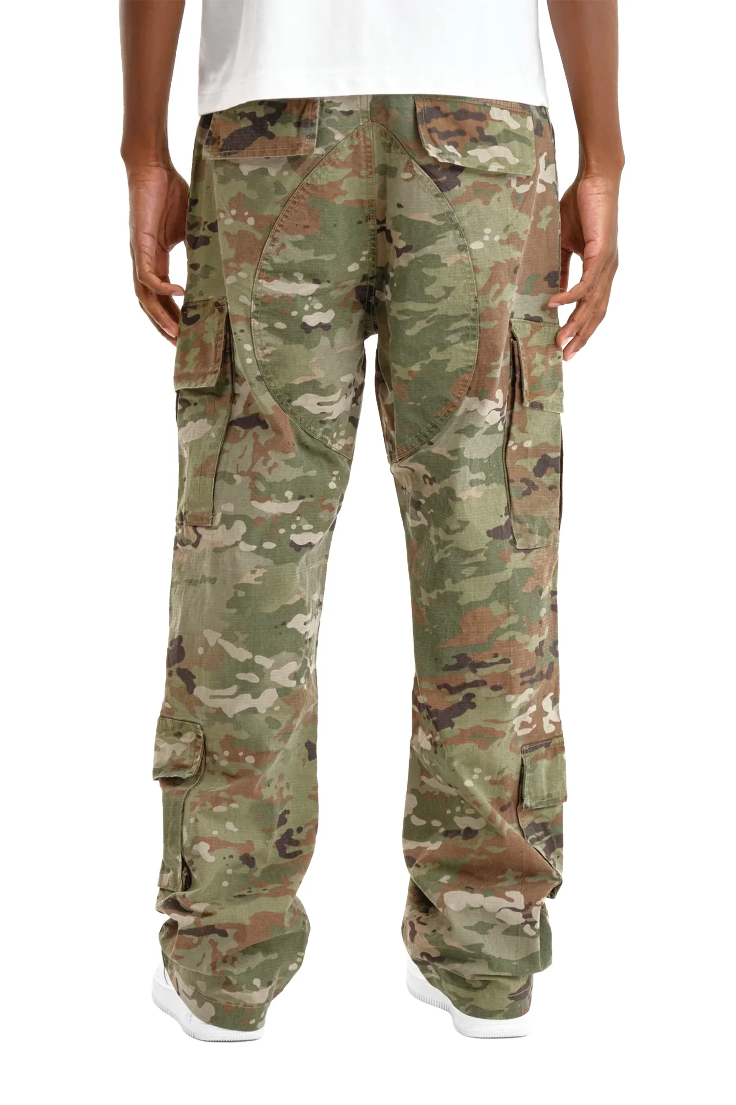 Vintage Wash Ripstop Multi Pocket Cargo Pants - Image 5
