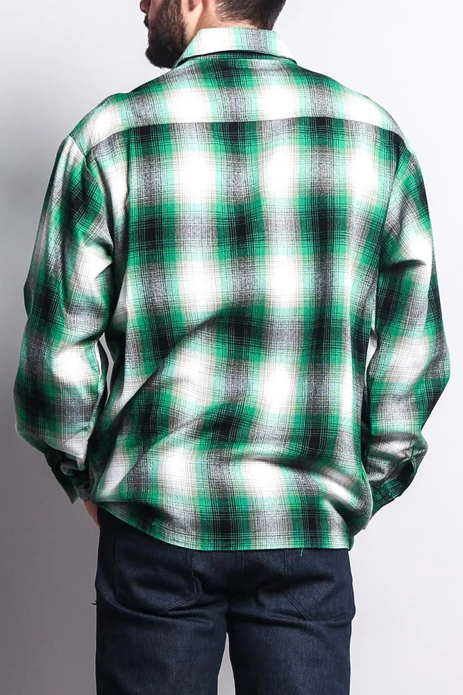 Western Casual Plaid Long Sleeve Button Up Shirt - Image 19