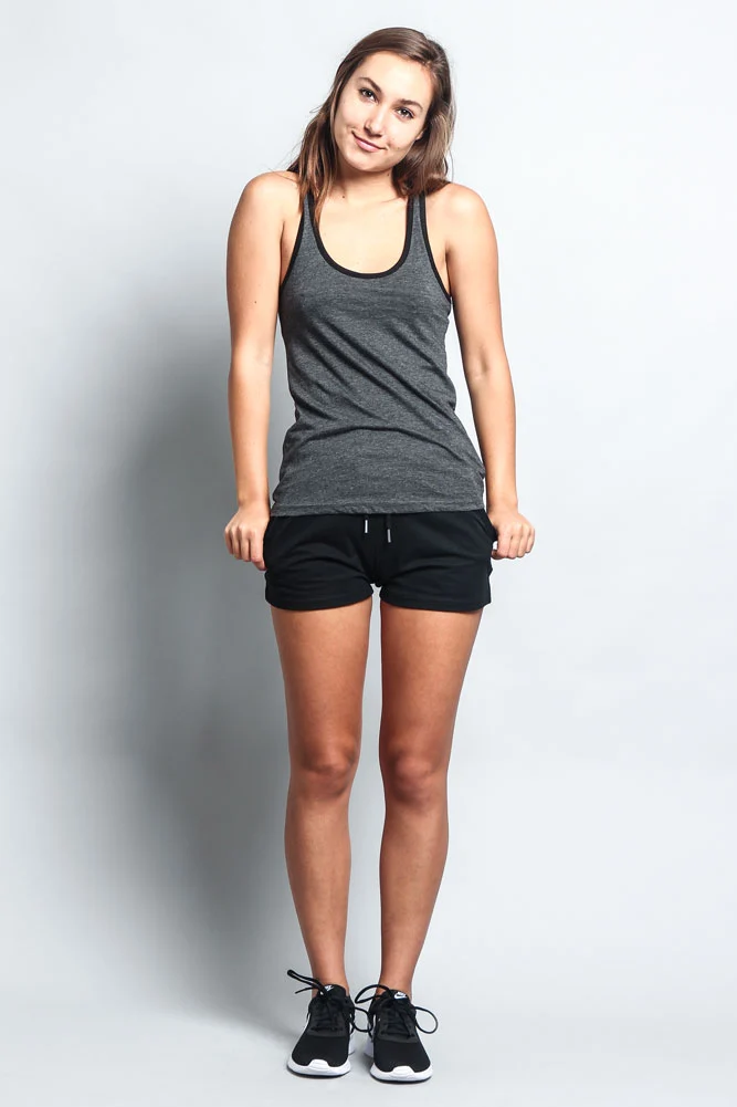 Women's Basic Contrast Piping Light Weight Tank Top (2-Pack) - Image 16