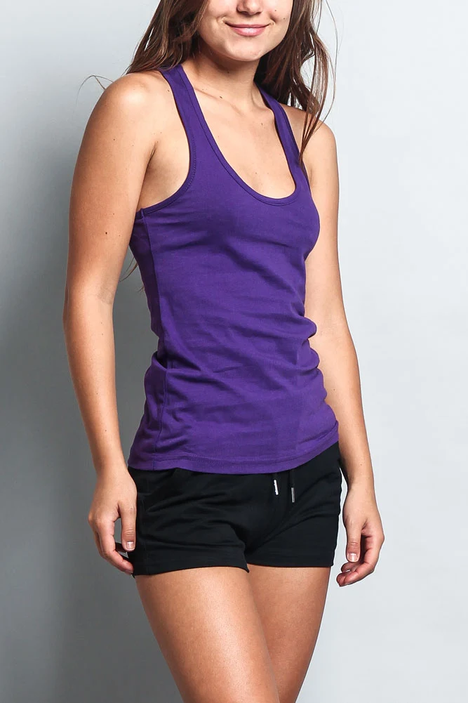 Women's Basic Solid Light Weight Tank Top (2-Pack) - Image 24