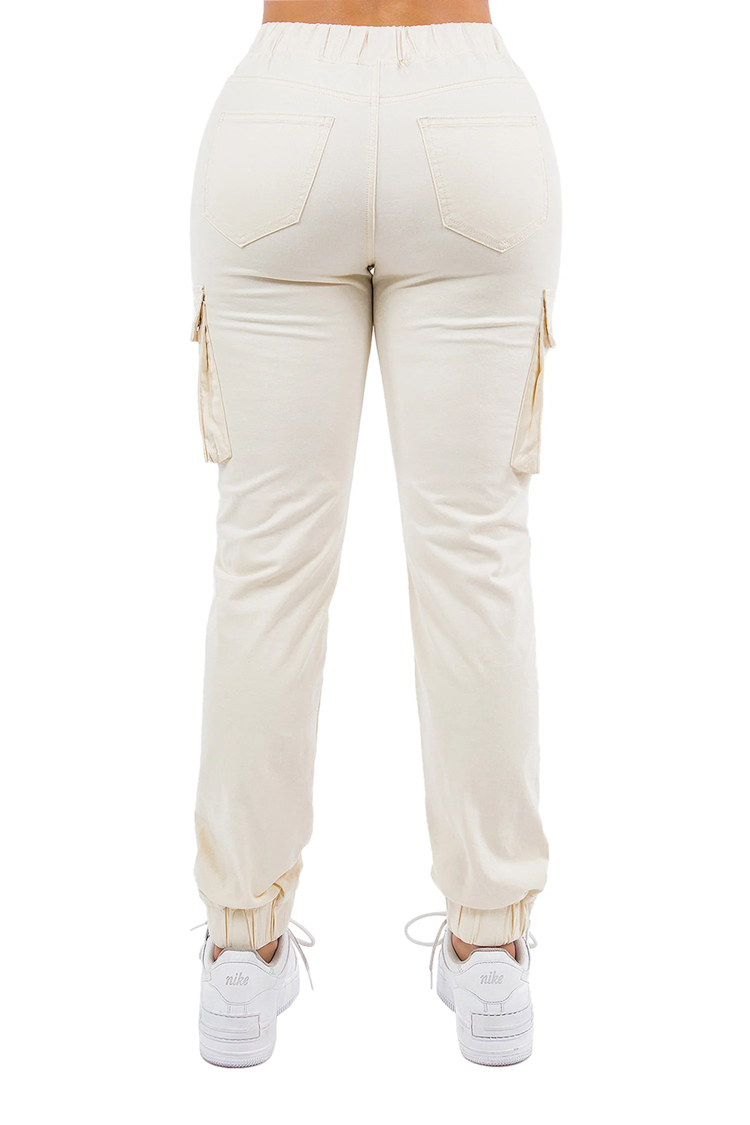 Women's Essential High Rise Cargo Joggers - Image 3