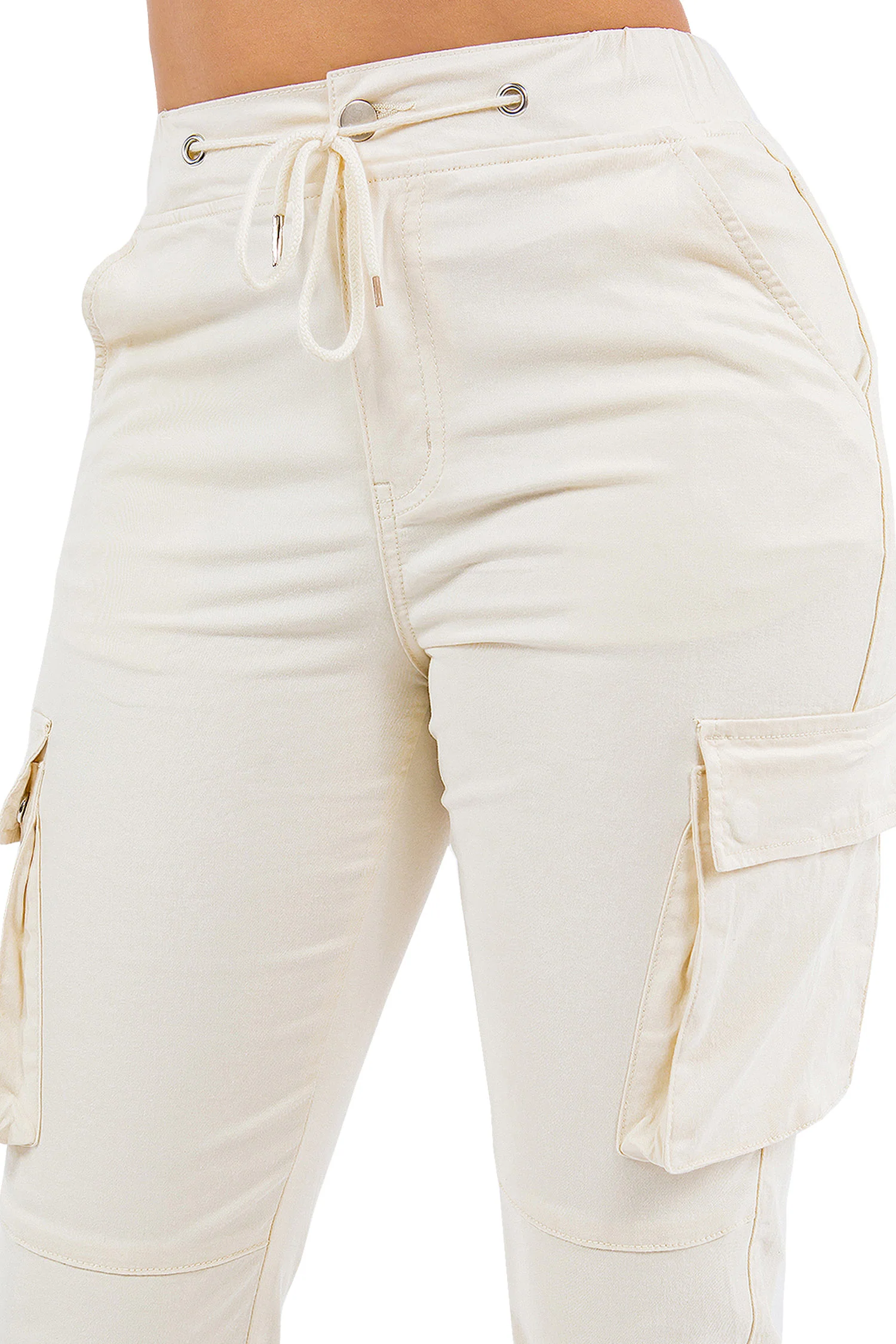 Women's Essential High Rise Cargo Joggers - Image 5