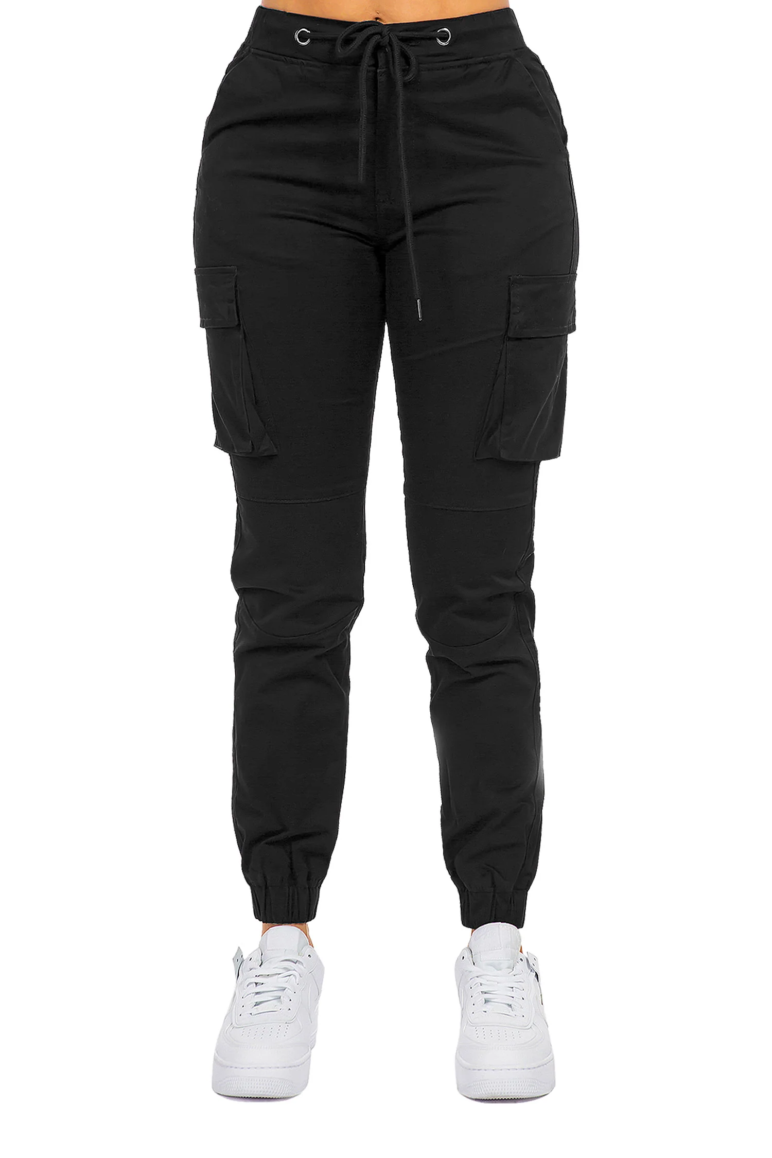 Women's Essential High Rise Cargo Joggers - Image 6